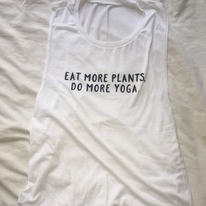 Muscle tank, pro-vegan! 🥬